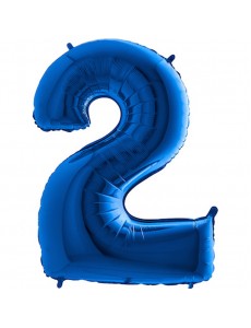 Balão Número 2 Azul 